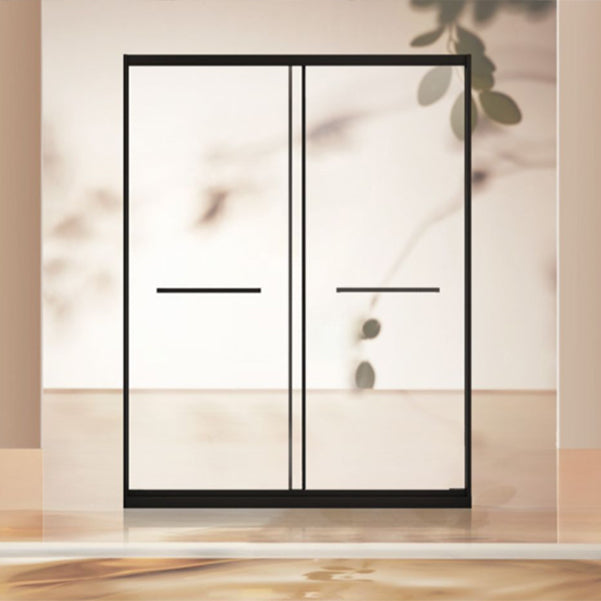 Framed Shower Bath Door Transparent Scratch Resistant Shower Door Clearhalo 'Bathroom Remodel & Bathroom Fixtures' 'Home Improvement' 'home_improvement' 'home_improvement_shower_tub_doors' 'Shower and Tub Doors' 'shower_tub_doors' 'Showers & Bathtubs' 7188075