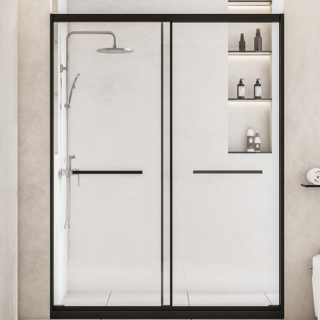 Framed Shower Bath Door Transparent Scratch Resistant Shower Door Clearhalo 'Bathroom Remodel & Bathroom Fixtures' 'Home Improvement' 'home_improvement' 'home_improvement_shower_tub_doors' 'Shower and Tub Doors' 'shower_tub_doors' 'Showers & Bathtubs' 7188077