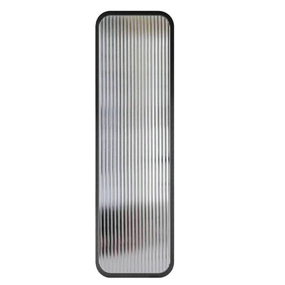 Frame Tempered Fixed Glass Panel Metal Fixed Glass Panel with Square Hardware Black Design 2 Clearhalo 'Bathroom Remodel & Bathroom Fixtures' 'Home Improvement' 'home_improvement' 'home_improvement_shower_tub_doors' 'Shower and Tub Doors' 'shower_tub_doors' 'Showers & Bathtubs' 7188114