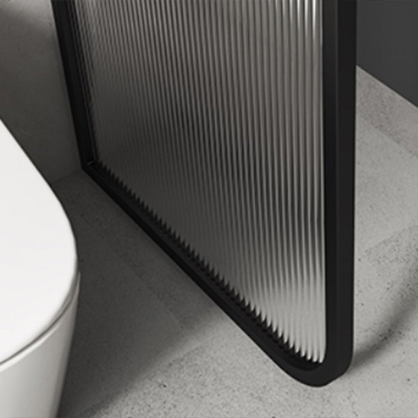 Frame Tempered Fixed Glass Panel Metal Fixed Glass Panel with Square Hardware Clearhalo 'Bathroom Remodel & Bathroom Fixtures' 'Home Improvement' 'home_improvement' 'home_improvement_shower_tub_doors' 'Shower and Tub Doors' 'shower_tub_doors' 'Showers & Bathtubs' 7188123