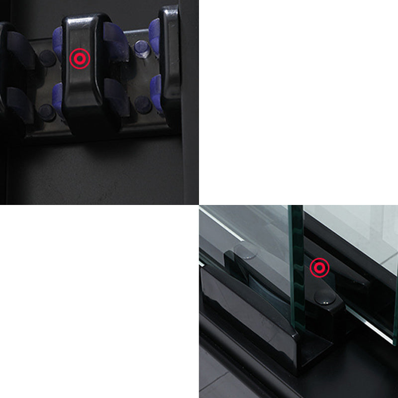 Contemporary Stainless Steel Frame Shower Bath Door Double Sliding Shower Door Clearhalo 'Bathroom Remodel & Bathroom Fixtures' 'Home Improvement' 'home_improvement' 'home_improvement_shower_tub_doors' 'Shower and Tub Doors' 'shower_tub_doors' 'Showers & Bathtubs' 7188144