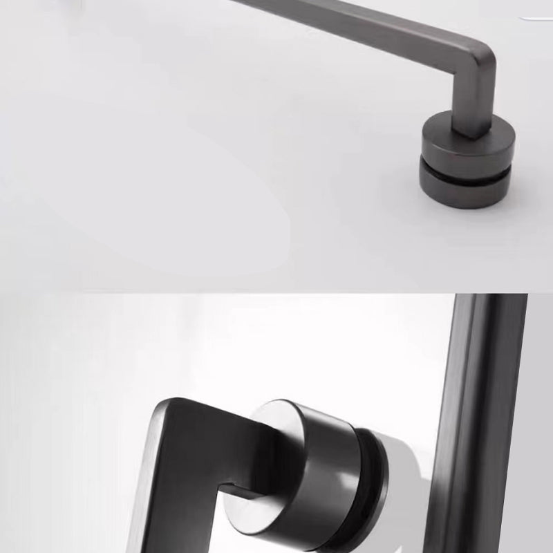 Narrow Full Frame Single Sliding Shower Door Tempered Glass Shower Door Clearhalo 'Bathroom Remodel & Bathroom Fixtures' 'Home Improvement' 'home_improvement' 'home_improvement_shower_tub_doors' 'Shower and Tub Doors' 'shower_tub_doors' 'Showers & Bathtubs' 7188199