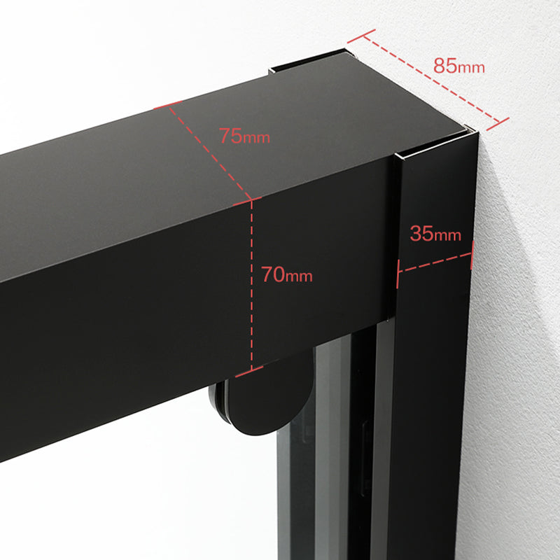 Triple Linkage Double Sliding Shower Door Tempered Glass Shower Door Clearhalo 'Bathroom Remodel & Bathroom Fixtures' 'Home Improvement' 'home_improvement' 'home_improvement_shower_tub_doors' 'Shower and Tub Doors' 'shower_tub_doors' 'Showers & Bathtubs' 7188222