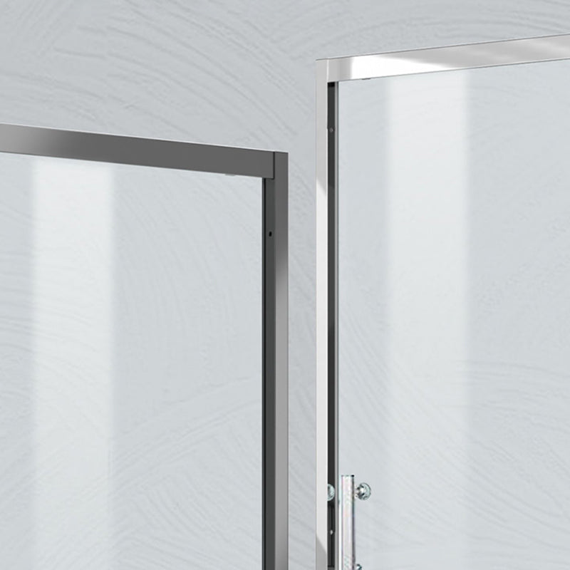 One-shaped Sliding Shower Bath Door Transparent Tempered Glass Shower Door Clearhalo 'Bathroom Remodel & Bathroom Fixtures' 'Home Improvement' 'home_improvement' 'home_improvement_shower_tub_doors' 'Shower and Tub Doors' 'shower_tub_doors' 'Showers & Bathtubs' 7188291