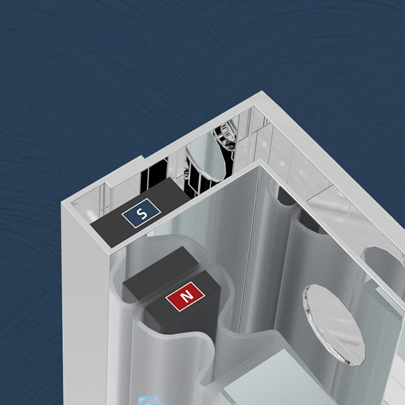 One-shaped Sliding Shower Bath Door Transparent Tempered Glass Shower Door Clearhalo 'Bathroom Remodel & Bathroom Fixtures' 'Home Improvement' 'home_improvement' 'home_improvement_shower_tub_doors' 'Shower and Tub Doors' 'shower_tub_doors' 'Showers & Bathtubs' 7188293