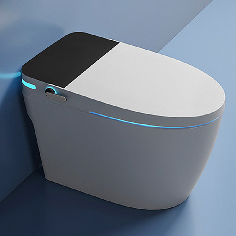 Modern One Piece ABS Toilet Floor Mounted Siphon Jet Urine Toilet Foot Touch Flush ( Standard) Clearhalo 'Bathroom Remodel & Bathroom Fixtures' 'Home Improvement' 'home_improvement' 'home_improvement_toilets' 'Toilets & Bidets' 'Toilets' 7194606