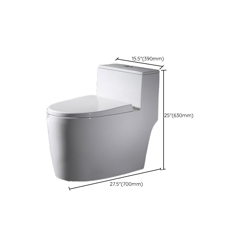 Modern Seat Included Flush Toilet All-In-One White Urine Toilet for Bathroom Clearhalo 'Bathroom Remodel & Bathroom Fixtures' 'Home Improvement' 'home_improvement' 'home_improvement_toilets' 'Toilets & Bidets' 'Toilets' 7194630