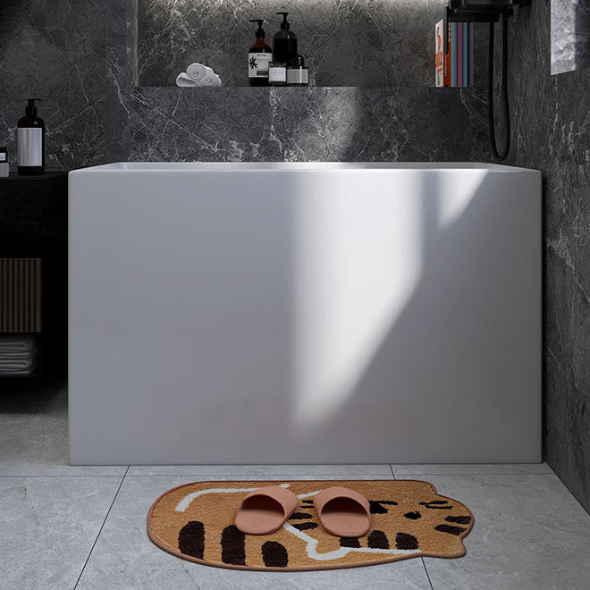 Modern Rectangular Acrylic Bathtub Freestanding Soaking Center Bath (Board not Included) Clearhalo 'Bathroom Remodel & Bathroom Fixtures' 'Bathtubs' 'Home Improvement' 'home_improvement' 'home_improvement_bathtubs' 'Showers & Bathtubs' 7194757