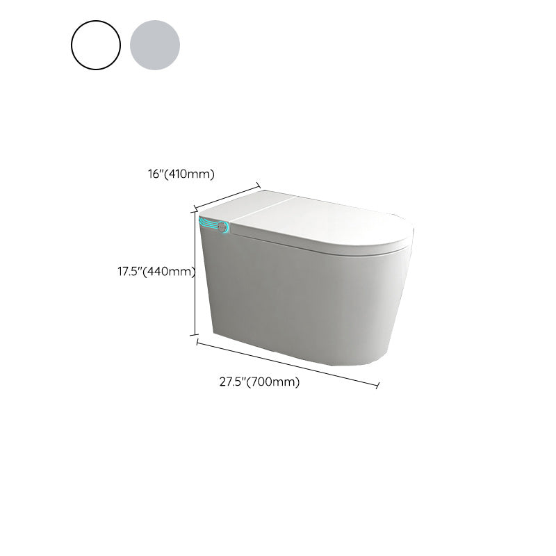 Elongated Floor Mount Bidet Smart Bidet without Water Pressure Control Clearhalo 'Bathroom Remodel & Bathroom Fixtures' 'Bidets' 'Home Improvement' 'home_improvement' 'home_improvement_bidets' 'Toilets & Bidets' 7194969