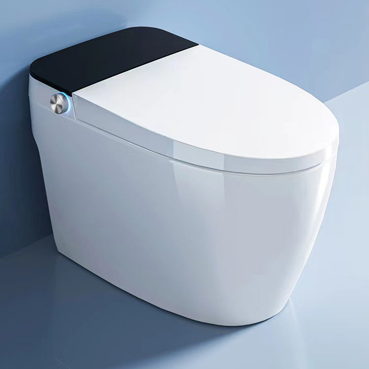 White Smart Toilet Elongated Temperature Control Floor Standing Bidet Clearhalo 'Bathroom Remodel & Bathroom Fixtures' 'Bidets' 'Home Improvement' 'home_improvement' 'home_improvement_bidets' 'Toilets & Bidets' 7194970