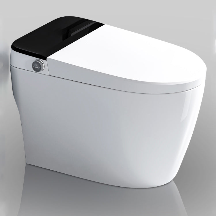 White Smart Toilet Elongated Temperature Control Floor Standing Bidet Clearhalo 'Bathroom Remodel & Bathroom Fixtures' 'Bidets' 'Home Improvement' 'home_improvement' 'home_improvement_bidets' 'Toilets & Bidets' 7194974