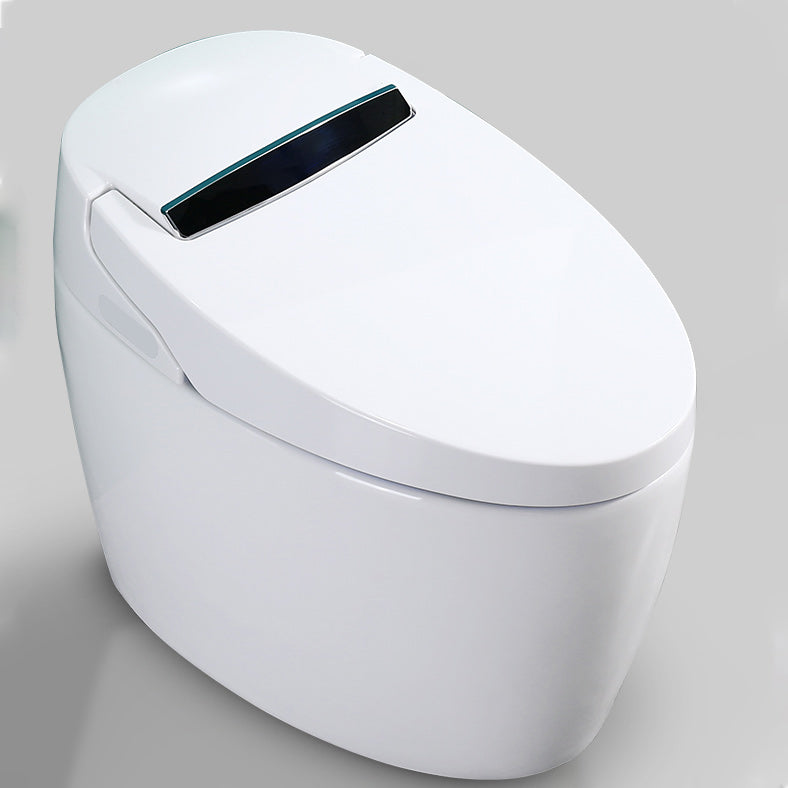 White Smart Toilet Elongated Temperature Control Floor Standing Bidet Clearhalo 'Bathroom Remodel & Bathroom Fixtures' 'Bidets' 'Home Improvement' 'home_improvement' 'home_improvement_bidets' 'Toilets & Bidets' 7194975