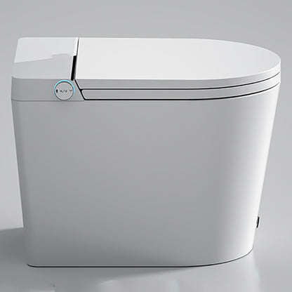 Temperature Control Elongated Seat Bidet in White All-In-One Smart Bidet with Heated Seat Automatic Flap & Ultraviolet Sterilization Clearhalo 'Bathroom Remodel & Bathroom Fixtures' 'Bidets' 'Home Improvement' 'home_improvement' 'home_improvement_bidets' 'Toilets & Bidets' 7194993