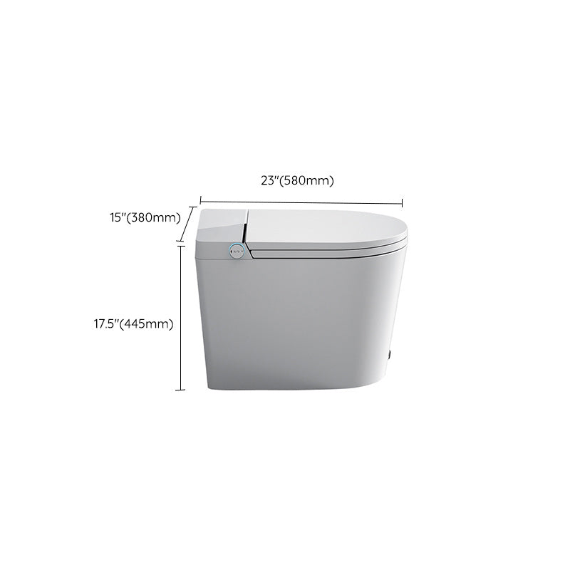 Temperature Control Elongated Seat Bidet in White All-In-One Smart Bidet with Heated Seat Clearhalo 'Bathroom Remodel & Bathroom Fixtures' 'Bidets' 'Home Improvement' 'home_improvement' 'home_improvement_bidets' 'Toilets & Bidets' 7195001