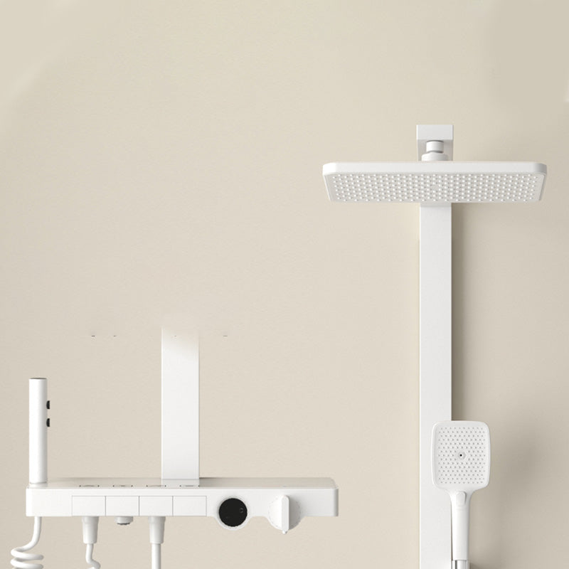 Shower Set Shower Arm Square Wall-Mounted Adjustable Spray Pattern ...