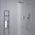 Modern Solid Color Shower Combo Ceiling Mounted Shower System Grey 10"L x 10"W Tap Not Included Clearhalo 'Bathroom Remodel & Bathroom Fixtures' 'Home Improvement' 'home_improvement' 'home_improvement_shower_faucets' 'Shower Faucets & Systems' 'shower_faucets' 'Showers & Bathtubs Plumbing' 'Showers & Bathtubs' 7195278