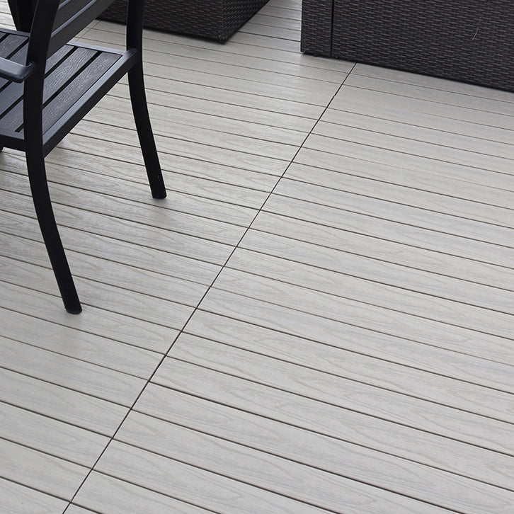Square Snapping Patio Flooring Composite Tiles Striped Pattern Tile Set 35"L x 12"W x 1"H Old Wood Clearhalo 'Home Improvement' 'home_improvement' 'home_improvement_outdoor_deck_tiles_planks' 'Outdoor Deck Tiles & Planks' 'Outdoor Flooring & Tile' 'Outdoor Remodel' 'outdoor_deck_tiles_planks' 7195570
