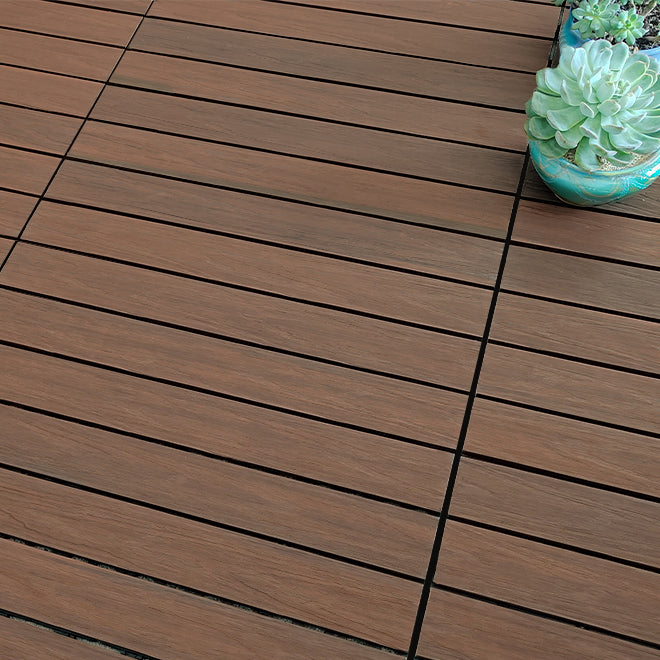 Wooden Deck Plank Outdoor Waterproof Rectangular Outdoor Floor Board Coffee Clearhalo 'Home Improvement' 'home_improvement' 'home_improvement_outdoor_deck_tiles_planks' 'Outdoor Deck Tiles & Planks' 'Outdoor Flooring & Tile' 'Outdoor Remodel' 'outdoor_deck_tiles_planks' 7195593