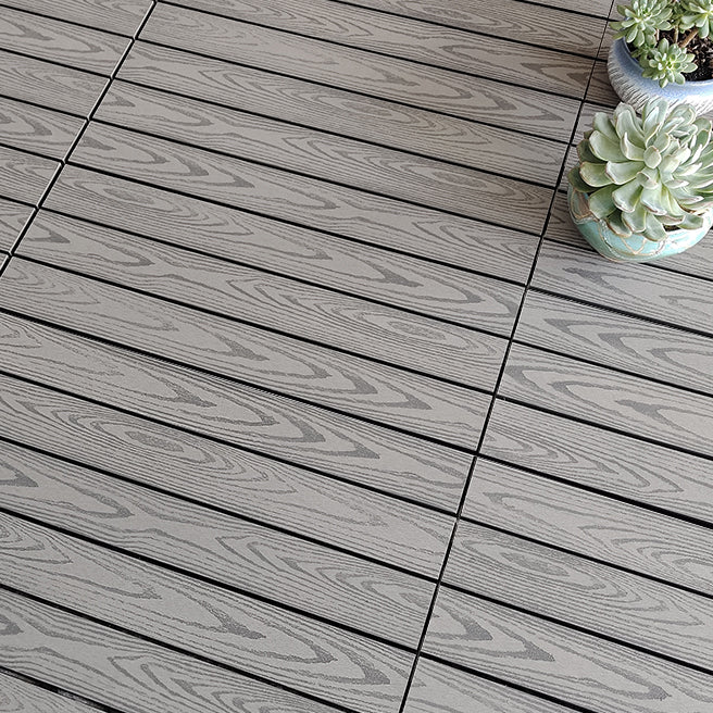 Wooden Deck Plank Outdoor Waterproof Rectangular Outdoor Floor Board Grey Clearhalo 'Home Improvement' 'home_improvement' 'home_improvement_outdoor_deck_tiles_planks' 'Outdoor Deck Tiles & Planks' 'Outdoor Flooring & Tile' 'Outdoor Remodel' 'outdoor_deck_tiles_planks' 7195595