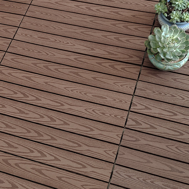Wooden Deck Plank Outdoor Waterproof Rectangular Outdoor Floor Board Light Coffee Clearhalo 'Home Improvement' 'home_improvement' 'home_improvement_outdoor_deck_tiles_planks' 'Outdoor Deck Tiles & Planks' 'Outdoor Flooring & Tile' 'Outdoor Remodel' 'outdoor_deck_tiles_planks' 7195602