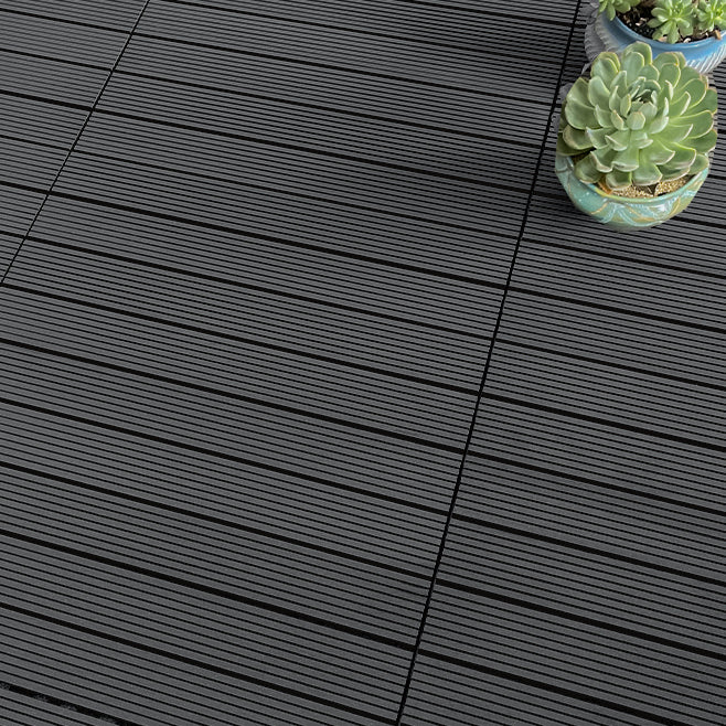 Wooden Deck Plank Outdoor Waterproof Rectangular Outdoor Floor Board Black Gray Clearhalo 'Home Improvement' 'home_improvement' 'home_improvement_outdoor_deck_tiles_planks' 'Outdoor Deck Tiles & Planks' 'Outdoor Flooring & Tile' 'Outdoor Remodel' 'outdoor_deck_tiles_planks' 7195606