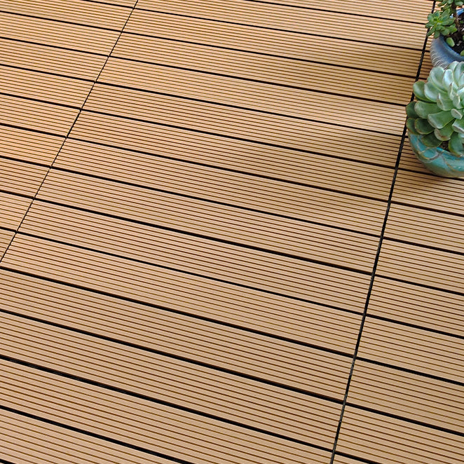 Wooden Deck Plank Outdoor Waterproof Rectangular Outdoor Floor Board Gray Yellow Clearhalo 'Home Improvement' 'home_improvement' 'home_improvement_outdoor_deck_tiles_planks' 'Outdoor Deck Tiles & Planks' 'Outdoor Flooring & Tile' 'Outdoor Remodel' 'outdoor_deck_tiles_planks' 7195610