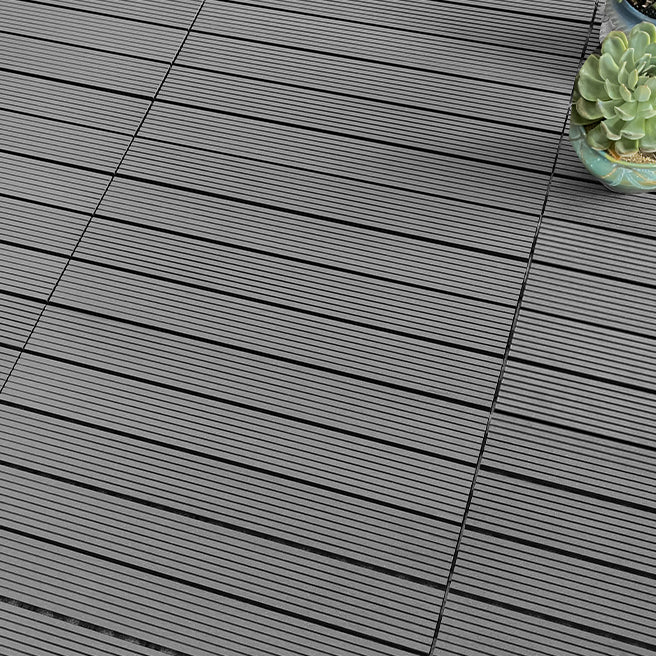 Wooden Deck Plank Outdoor Waterproof Rectangular Outdoor Floor Board Silver/Gray Clearhalo 'Home Improvement' 'home_improvement' 'home_improvement_outdoor_deck_tiles_planks' 'Outdoor Deck Tiles & Planks' 'Outdoor Flooring & Tile' 'Outdoor Remodel' 'outdoor_deck_tiles_planks' 7195615