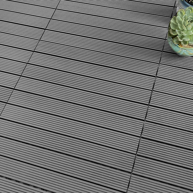 Wooden Deck Plank Outdoor Waterproof Rectangular Outdoor Floor Board Silver Gray Clearhalo 'Home Improvement' 'home_improvement' 'home_improvement_outdoor_deck_tiles_planks' 'Outdoor Deck Tiles & Planks' 'Outdoor Flooring & Tile' 'Outdoor Remodel' 'outdoor_deck_tiles_planks' 7195615