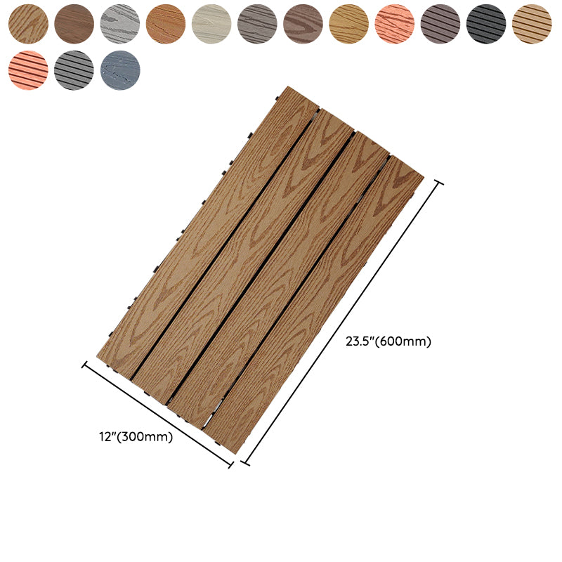 Wooden Deck Plank Outdoor Waterproof Rectangular Outdoor Floor Board Clearhalo 'Home Improvement' 'home_improvement' 'home_improvement_outdoor_deck_tiles_planks' 'Outdoor Deck Tiles & Planks' 'Outdoor Flooring & Tile' 'Outdoor Remodel' 'outdoor_deck_tiles_planks' 7195616