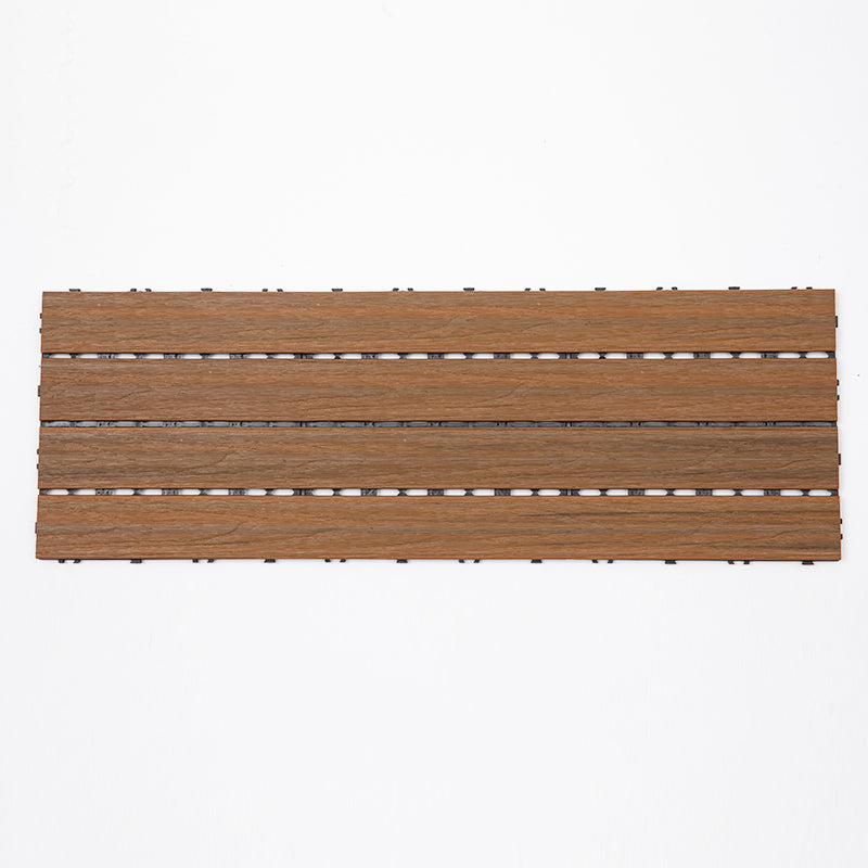 Modern Floor Board Outdoor Waterproof Rectangular Wooden Decking Tiles Teak Clearhalo 'Home Improvement' 'home_improvement' 'home_improvement_outdoor_deck_tiles_planks' 'Outdoor Deck Tiles & Planks' 'Outdoor Flooring & Tile' 'Outdoor Remodel' 'outdoor_deck_tiles_planks' 7195618