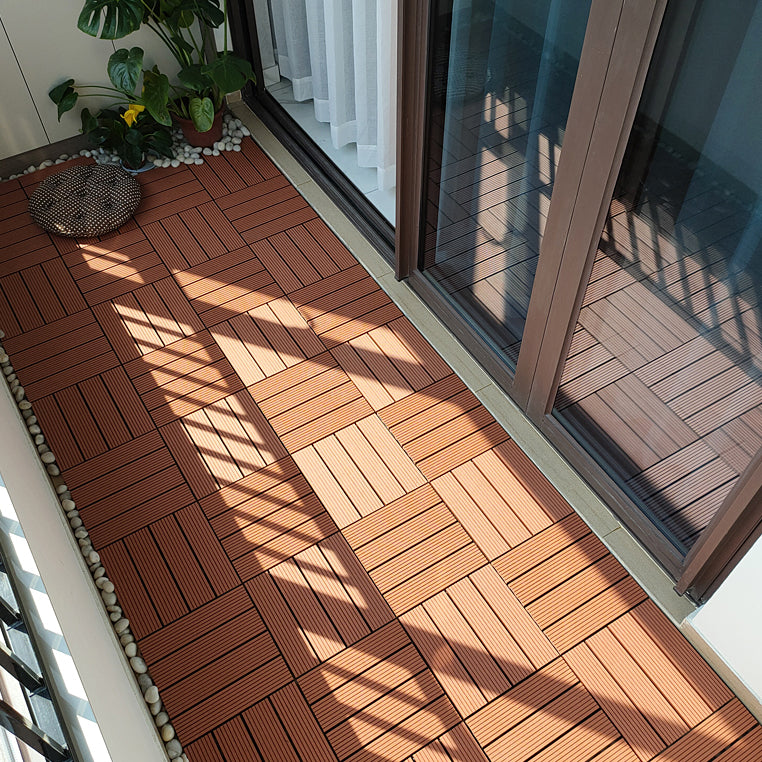 11 Pack 12" X 12" Square Deck/Patio Flooring Tiles Snap Fit for Outdoor Patio Tiles Clearhalo 'Home Improvement' 'home_improvement' 'home_improvement_outdoor_deck_tiles_planks' 'Outdoor Deck Tiles & Planks' 'Outdoor Flooring & Tile' 'Outdoor Remodel' 'outdoor_deck_tiles_planks' 7195699