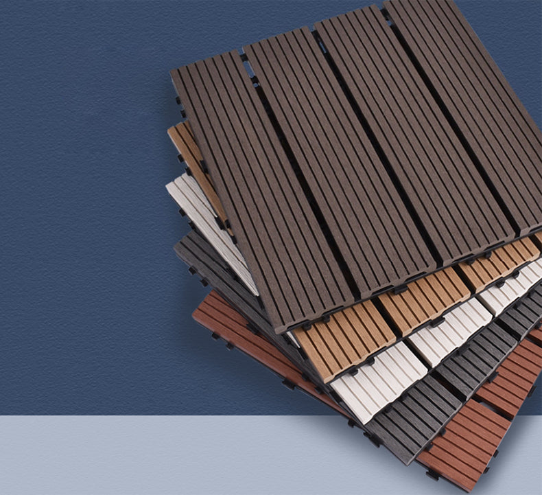 11 Pack 12" X 12" Square Deck/Patio Flooring Tiles Snap Fit for Outdoor Patio Tiles Clearhalo 'Home Improvement' 'home_improvement' 'home_improvement_outdoor_deck_tiles_planks' 'Outdoor Deck Tiles & Planks' 'Outdoor Flooring & Tile' 'Outdoor Remodel' 'outdoor_deck_tiles_planks' 7195701