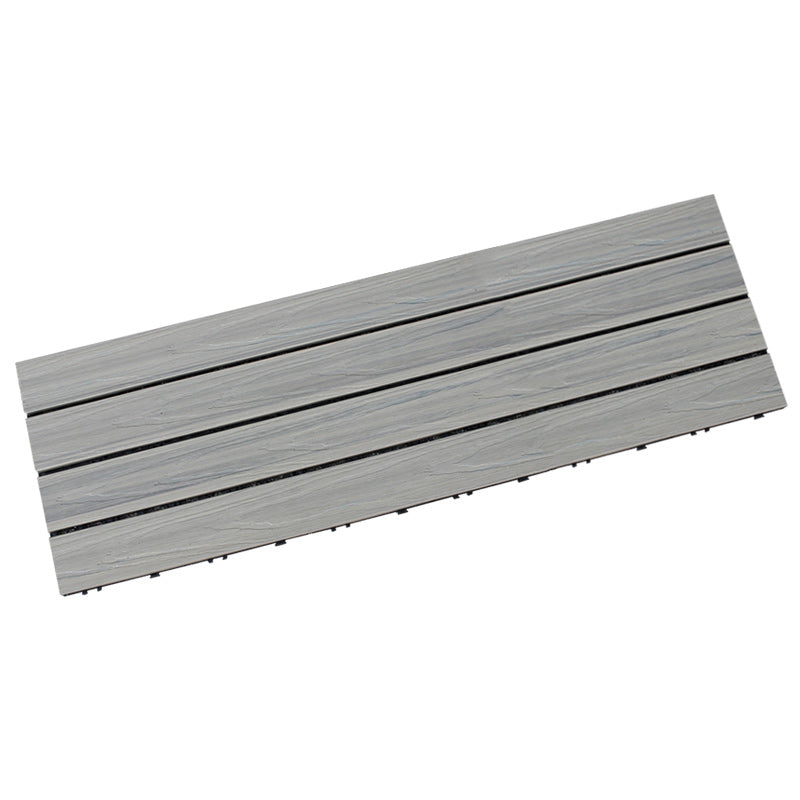 Square Snapping Patio Flooring Tiles Striped Pattern Flooring Tiles 35"L x 12"W x 1"H Old Wood Clearhalo 'Home Improvement' 'home_improvement' 'home_improvement_outdoor_deck_tiles_planks' 'Outdoor Deck Tiles & Planks' 'Outdoor Flooring & Tile' 'Outdoor Remodel' 'outdoor_deck_tiles_planks' 7195714