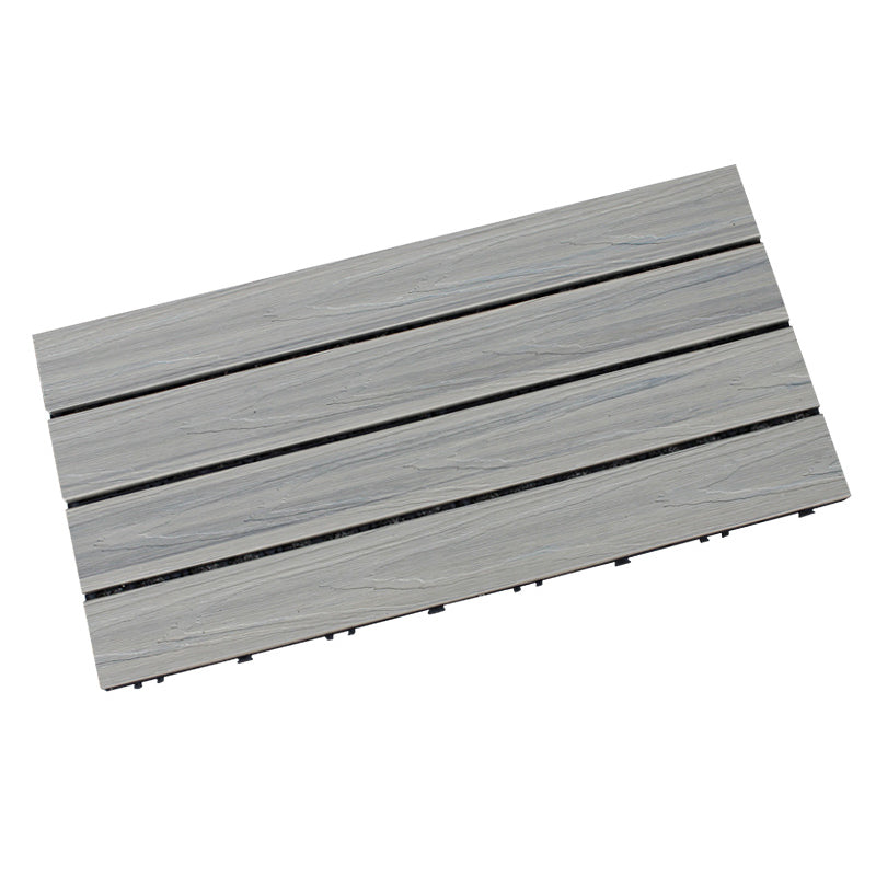 Square Snapping Patio Flooring Tiles Striped Pattern Flooring Tiles 24"L x 12"W x 1"H Old Wood Clearhalo 'Home Improvement' 'home_improvement' 'home_improvement_outdoor_deck_tiles_planks' 'Outdoor Deck Tiles & Planks' 'Outdoor Flooring & Tile' 'Outdoor Remodel' 'outdoor_deck_tiles_planks' 7195717