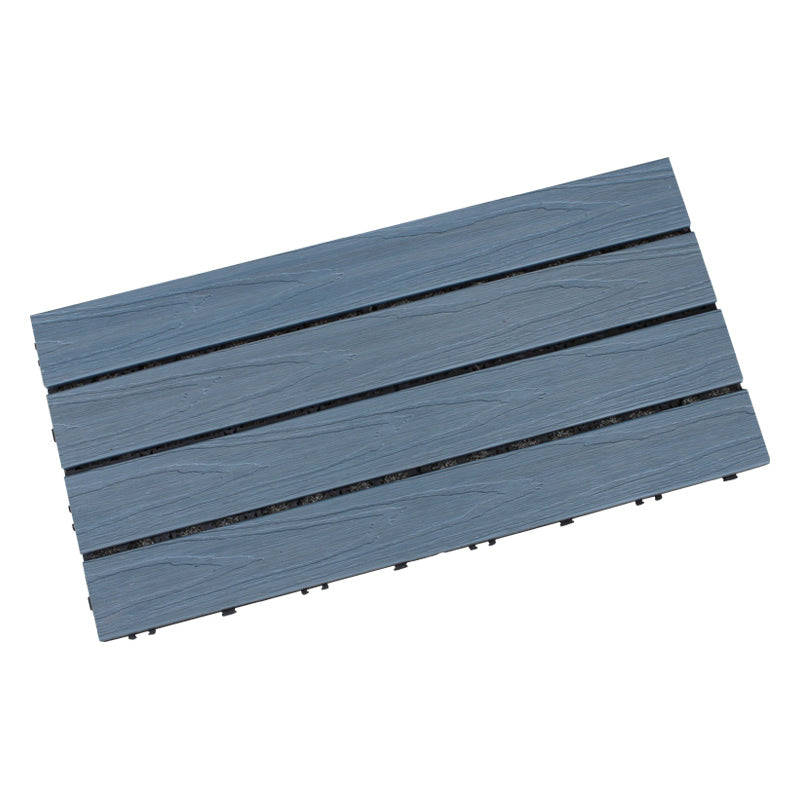 Square Snapping Patio Flooring Tiles Striped Pattern Flooring Tiles 24"L x 12"W x 1"H Turquoise Clearhalo 'Home Improvement' 'home_improvement' 'home_improvement_outdoor_deck_tiles_planks' 'Outdoor Deck Tiles & Planks' 'Outdoor Flooring & Tile' 'Outdoor Remodel' 'outdoor_deck_tiles_planks' 7195720