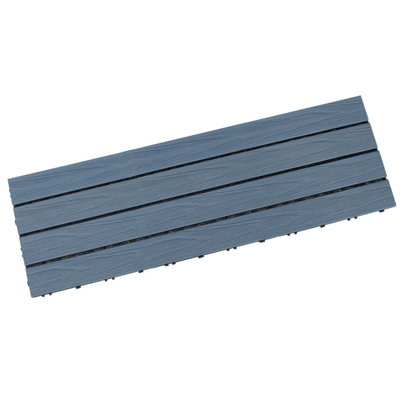 Square Snapping Patio Flooring Tiles Striped Pattern Flooring Tiles 35"L x 12"W x 1"H Turquoise Clearhalo 'Home Improvement' 'home_improvement' 'home_improvement_outdoor_deck_tiles_planks' 'Outdoor Deck Tiles & Planks' 'Outdoor Flooring & Tile' 'Outdoor Remodel' 'outdoor_deck_tiles_planks' 7195722