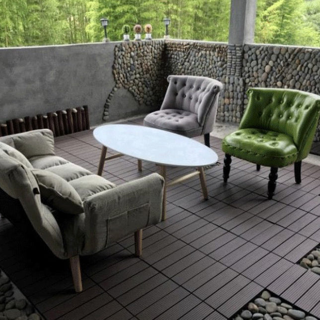 Square Snapping Patio Flooring Tiles Striped Pattern Flooring Tiles Clearhalo 'Home Improvement' 'home_improvement' 'home_improvement_outdoor_deck_tiles_planks' 'Outdoor Deck Tiles & Planks' 'Outdoor Flooring & Tile' 'Outdoor Remodel' 'outdoor_deck_tiles_planks' 7195730
