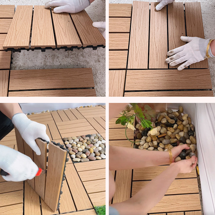 Deck Plank Wooden Outdoor Waterproof Slip Resistant Floor Board Clearhalo 'Home Improvement' 'home_improvement' 'home_improvement_outdoor_deck_tiles_planks' 'Outdoor Deck Tiles & Planks' 'Outdoor Flooring & Tile' 'Outdoor Remodel' 'outdoor_deck_tiles_planks' 7195768