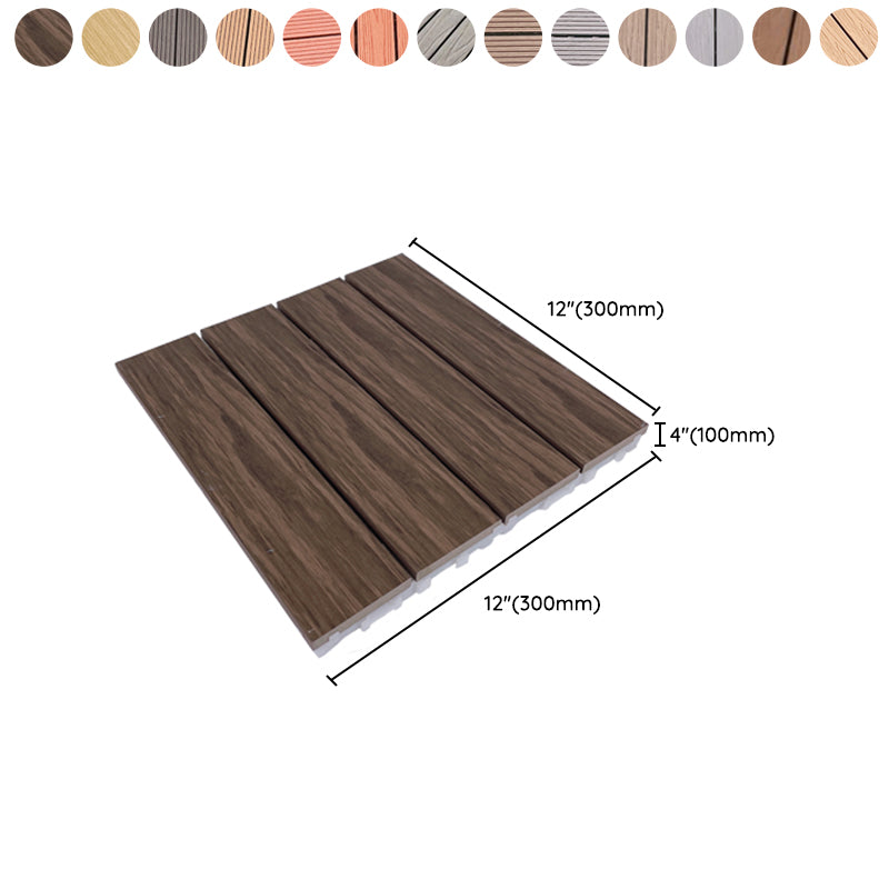 Deck Plank Wooden Outdoor Waterproof Slip Resistant Floor Board Clearhalo 'Home Improvement' 'home_improvement' 'home_improvement_outdoor_deck_tiles_planks' 'Outdoor Deck Tiles & Planks' 'Outdoor Flooring & Tile' 'Outdoor Remodel' 'outdoor_deck_tiles_planks' 7195778