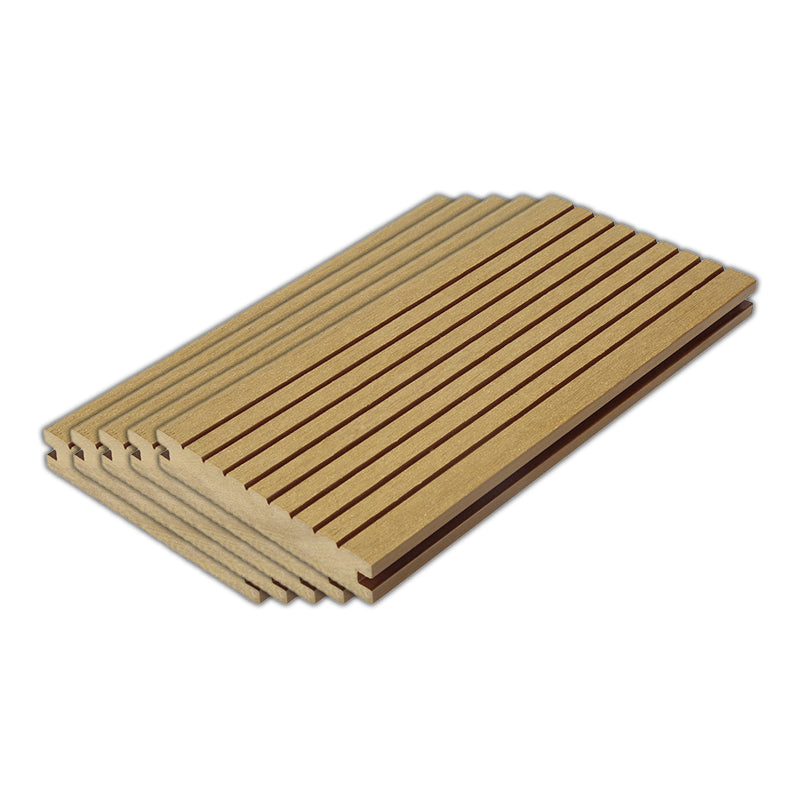 Striped Pattern Patio Flooring Tiles Nailed Flooring Tiles Floor Board Teak Solid Clearhalo 'Home Improvement' 'home_improvement' 'home_improvement_outdoor_deck_tiles_planks' 'Outdoor Deck Tiles & Planks' 'Outdoor Flooring & Tile' 'Outdoor Remodel' 'outdoor_deck_tiles_planks' 7195783