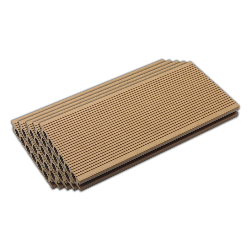 Striped Pattern Patio Flooring Tiles Nailed Flooring Tiles Floor Board Champagne Round Clearhalo 'Home Improvement' 'home_improvement' 'home_improvement_outdoor_deck_tiles_planks' 'Outdoor Deck Tiles & Planks' 'Outdoor Flooring & Tile' 'Outdoor Remodel' 'outdoor_deck_tiles_planks' 7195786