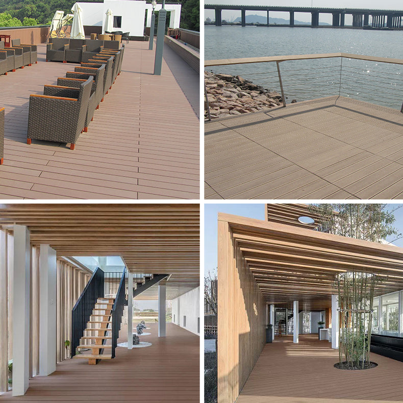 Striped Pattern Patio Flooring Tiles Nailed Flooring Tiles Floor Board Clearhalo 'Home Improvement' 'home_improvement' 'home_improvement_outdoor_deck_tiles_planks' 'Outdoor Deck Tiles & Planks' 'Outdoor Flooring & Tile' 'Outdoor Remodel' 'outdoor_deck_tiles_planks' 7195793
