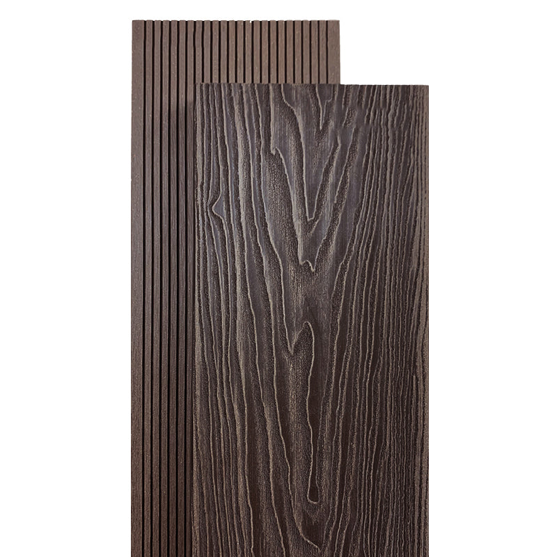 Rectangular Wood Deck/Patio Flooring Tiles Interlocking for Outdoor Flooring Coffee 3D Embossed Clearhalo 'Home Improvement' 'home_improvement' 'home_improvement_outdoor_deck_tiles_planks' 'Outdoor Deck Tiles & Planks' 'Outdoor Flooring & Tile' 'Outdoor Remodel' 'outdoor_deck_tiles_planks' 7195808