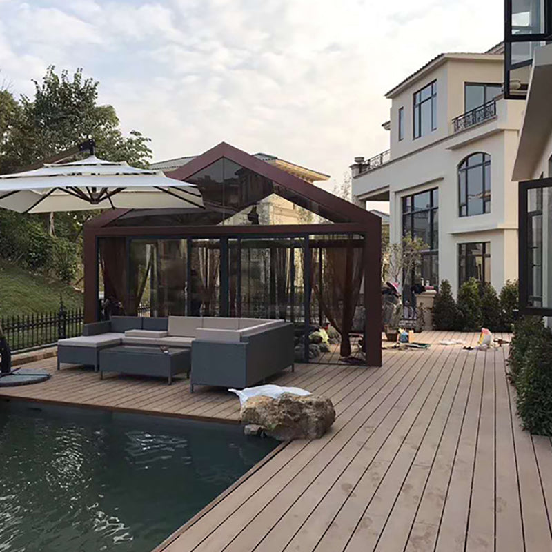 Striped Pattern Patio Flooring Tiles Square Nailed Flooring Tiles Garden Clearhalo 'Home Improvement' 'home_improvement' 'home_improvement_outdoor_deck_tiles_planks' 'Outdoor Deck Tiles & Planks' 'Outdoor Flooring & Tile' 'Outdoor Remodel' 'outdoor_deck_tiles_planks' 7195869