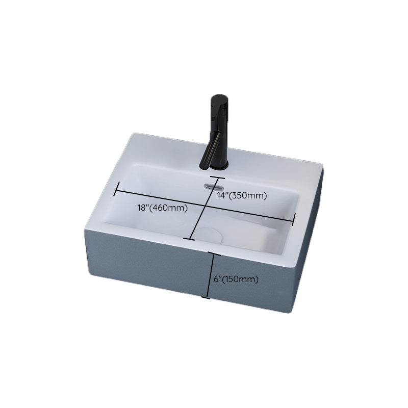 Modern Style Trough Bathroom Sink Rectangle Ceramic Trough Bathroom Sink Clearhalo 'Bathroom Remodel & Bathroom Fixtures' 'Bathroom Sinks & Faucet Components' 'Bathroom Sinks' 'bathroom_sink' 'Home Improvement' 'home_improvement' 'home_improvement_bathroom_sink' 7196095