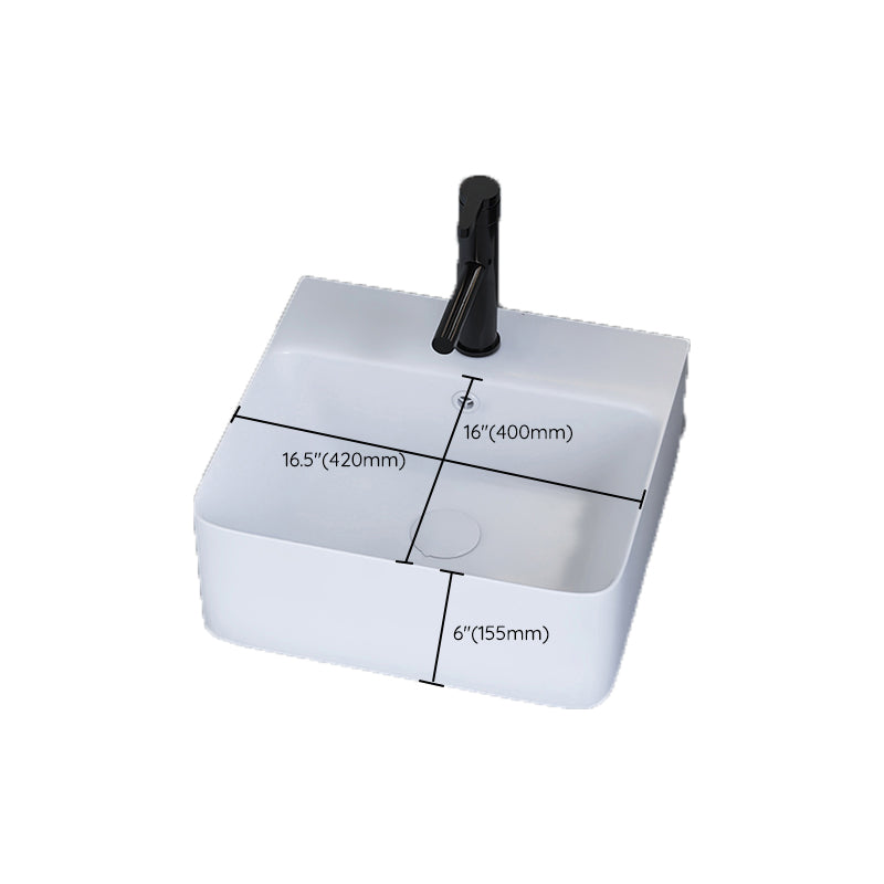 White Trough Bathroom Sink Rectangle Ceramic Trough Bathroom Sink Clearhalo 'Bathroom Remodel & Bathroom Fixtures' 'Bathroom Sinks & Faucet Components' 'Bathroom Sinks' 'bathroom_sink' 'Home Improvement' 'home_improvement' 'home_improvement_bathroom_sink' 7196181