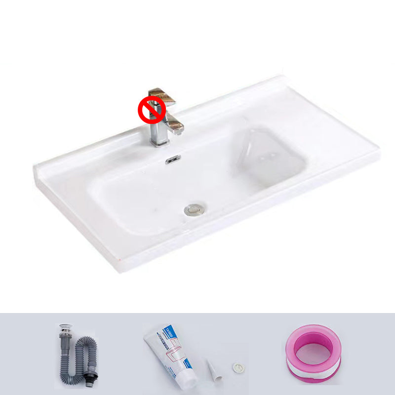 Modern Drop-in Bathroom Sink Rectangular Porcelain with Overflow Vessel Sink 36"L x 20"W x 6"H Sink Clearhalo 'Bathroom Remodel & Bathroom Fixtures' 'Bathroom Sinks & Faucet Components' 'Bathroom Sinks' 'bathroom_sink' 'Home Improvement' 'home_improvement' 'home_improvement_bathroom_sink' 7196206