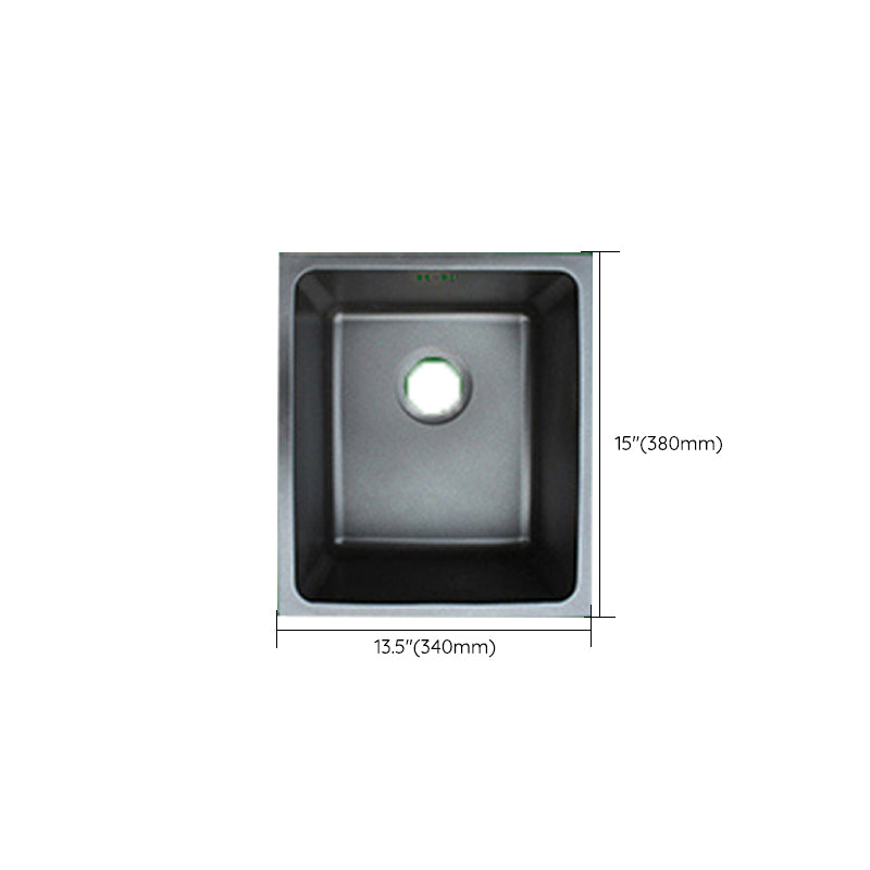 Black Stainless Steel Sink Single Bowl Undermount Sink with Basket Strainer Clearhalo 'Home Improvement' 'home_improvement' 'home_improvement_kitchen_sinks' 'Kitchen Remodel & Kitchen Fixtures' 'Kitchen Sinks & Faucet Components' 'Kitchen Sinks' 'kitchen_sinks' 7196254