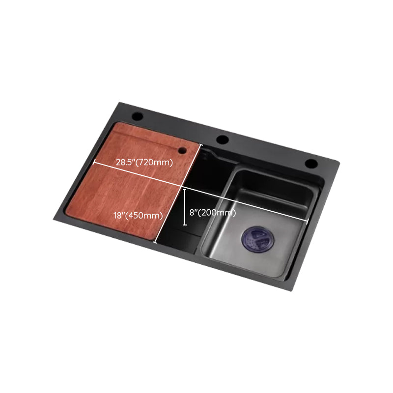 Modern Workstation Ledge Stainless Steel with Faucet and Soap Dispenser Kitchen Sink Clearhalo 'Home Improvement' 'home_improvement' 'home_improvement_kitchen_sinks' 'Kitchen Remodel & Kitchen Fixtures' 'Kitchen Sinks & Faucet Components' 'Kitchen Sinks' 'kitchen_sinks' 7196295