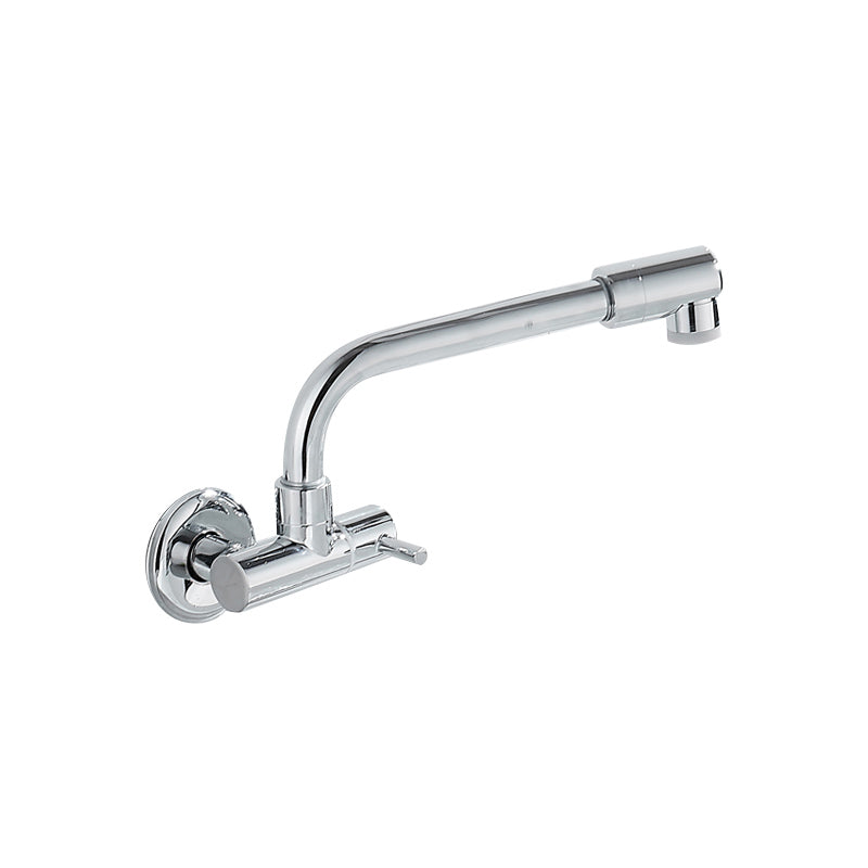 Wall Mounted Metal Tub Filler Low Arc Waterfall Bathtub Faucet Clearhalo 'Bathroom Remodel & Bathroom Fixtures' 'Bathtub Faucets' 'bathtub_faucets' 'Home Improvement' 'home_improvement' 'home_improvement_bathtub_faucets' 7196688
